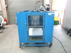 建築工事用シートの難燃性試験