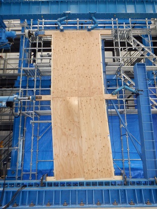 試験状況全景 (面材耐力壁)