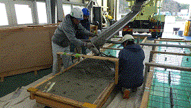 試験体（コンクリート打設状況）